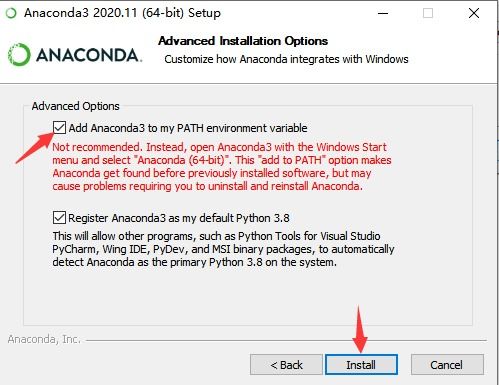 windows下安装anaconda 创建虚拟环境 pip安装