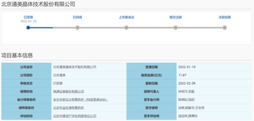 证券服务机构立案调查事项结束 北京通美科创板IPO恢复正常审核状态