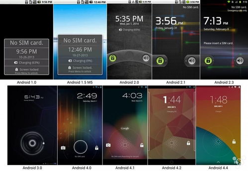 色彩的变幻 历代Android界面的演变史 