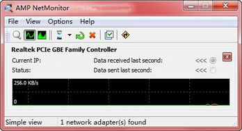网卡监测工具 AMP NetMonitor 监测网络适配器的网络活动 V1.0.1 