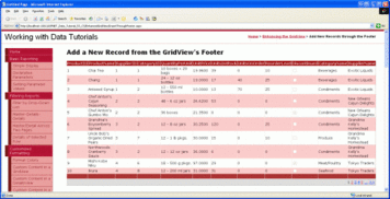 在ASP.NET 2.0中操作数据之五十一 从GridView的页脚插入新记录