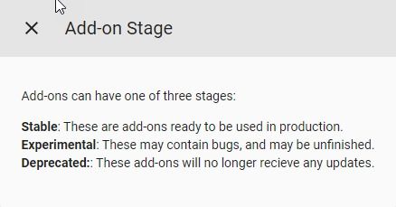 Add on stage support.