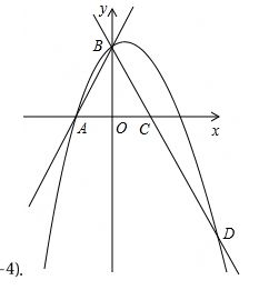 如图,直线y 2x 2与x轴交于点A,与y轴交于点B,把 AOB沿y轴翻折,点A落到点C,过点B的抛物线y x 2 b 