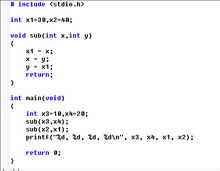 以下c程序为什么该函数可以修改全局变量的值 