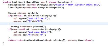 这是一个javaweb模糊查询的问题 运行时出现 RuntimeException异常 代码如下 