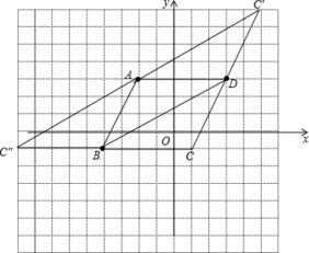 在平面直角坐标系中.点A.B.D的坐标分别为.要找一点C.使四边形是平行四边形.则点C的坐标是. 题目和参考答案 青夏教育精英家教网 