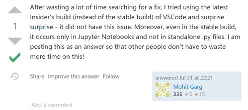 VS code的jupyter自动补全出现变量名重复bug