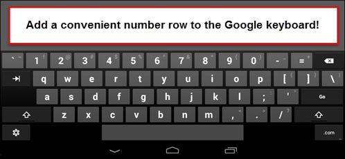 android 数字键盘 如何在Android的Google键盘中添加专用数字行