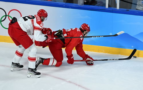北京冬奥会 冰球 男子四分之一决赛 俄罗斯奥委会队胜丹麦队