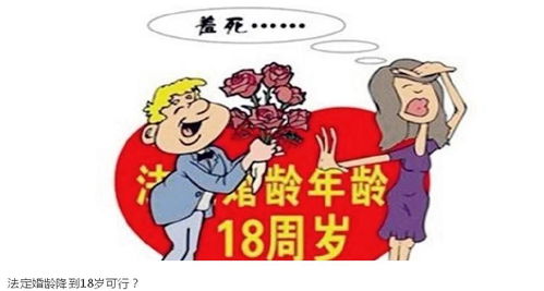 中国法定婚龄男女下调到18岁是否可行
