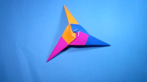 创意diy手工折纸飞镖,简单又漂亮的三角飞镖折法教程 