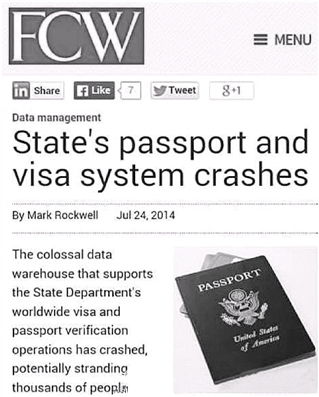 美护照签证系统瘫痪全球赴美国签证暂停 
