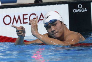 男子800米自由泳预赛 孙杨出水神情轻松 